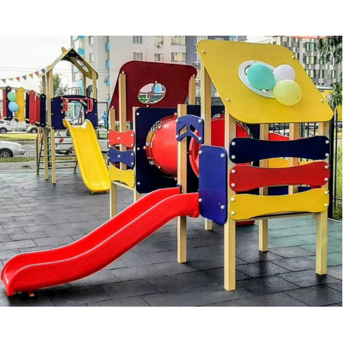 Дитяча пластикова гірка односкатна — безпечна розвага для активних дітей