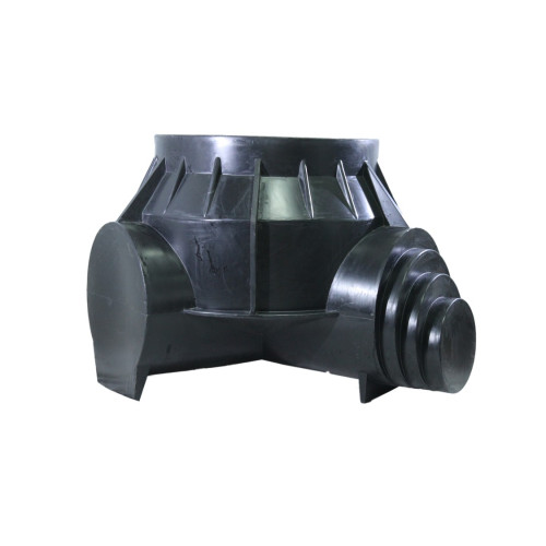 Каналізаційний лотковий хрестоподібний колодязь PE КнЛКр-1000