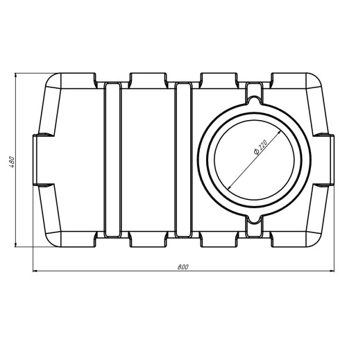Бак для води 100 літрів. Ємність 100 літрів SG-100