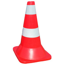 Дорожній конус пластиковий 50 см світловідбивний